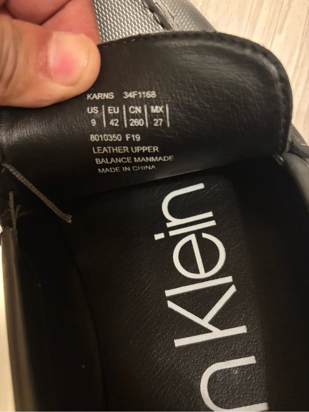 Calvin Klein Grey Slip-On Metal Bit Loafers Leather